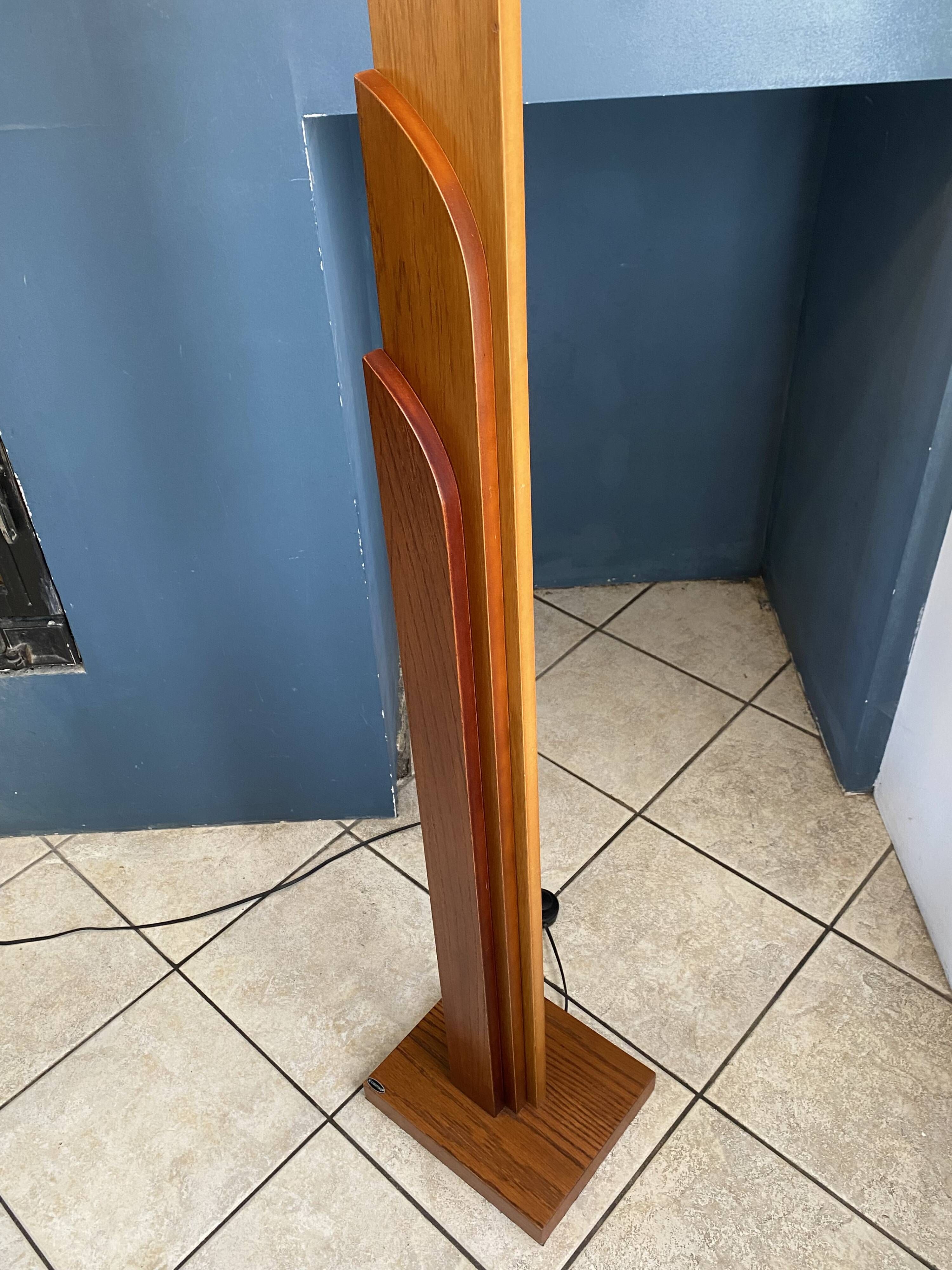 K-lighting vintage 1970s Scandinavian teak floor lamp