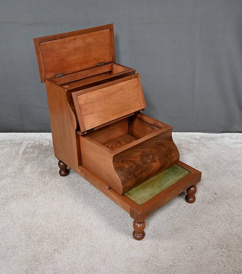 Victorian Library Step Stool in Mahogany, England – 2nd half of the 19th century