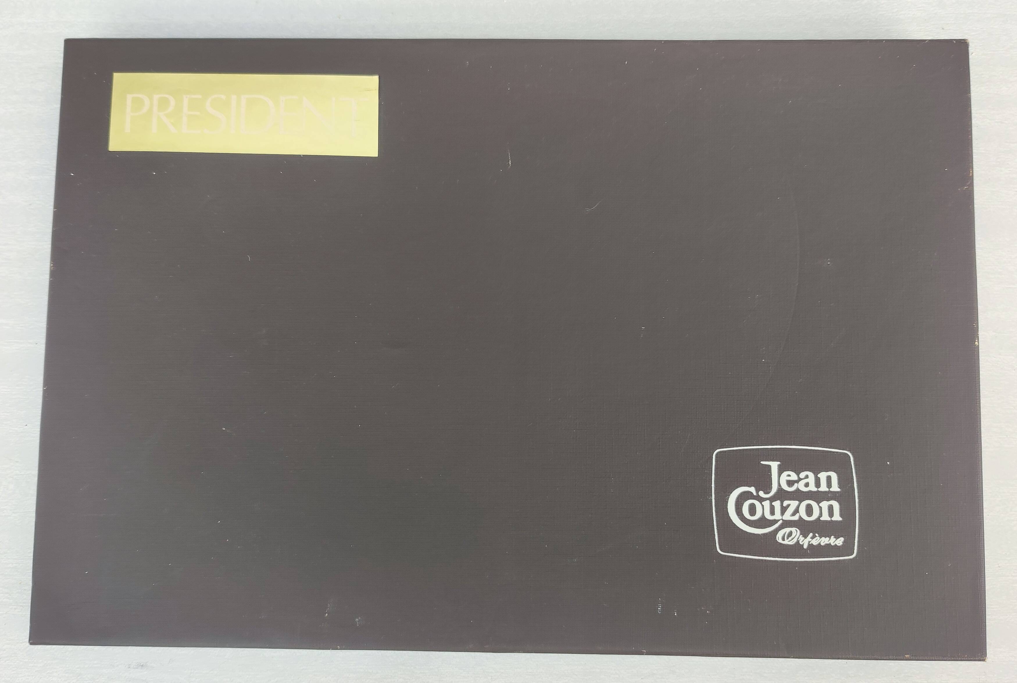 Oval stainless steel serving platter/ Tray by Jean Couzon Goldsmith - New