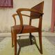 Matching set of 1 bridge armchair and 2 Art Deco chairs.