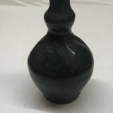 Vase en céramique vintage bleu signé AP