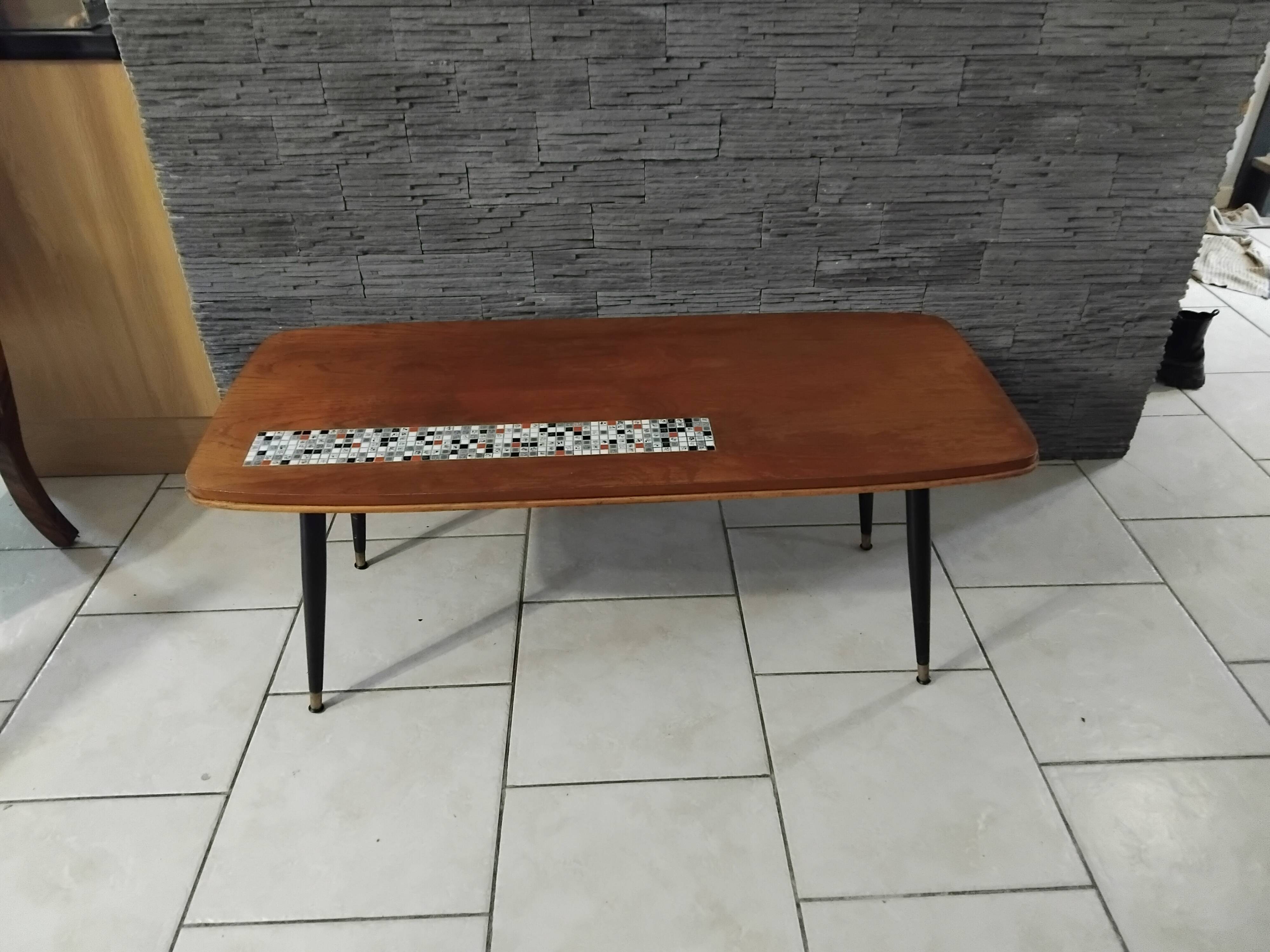 Vintage coffee table from the 1950s design.