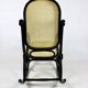 Vintage Black Rocking Chair attributed to Michael Thonet