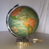 Illuminated terrestrial globe Perrina from the 1950s/60s.