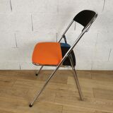 Chaise pliante années 70 chrome upcyclée