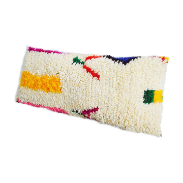 Housse de coussin en tapis marocain