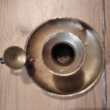 Brass cellar rat candle holder