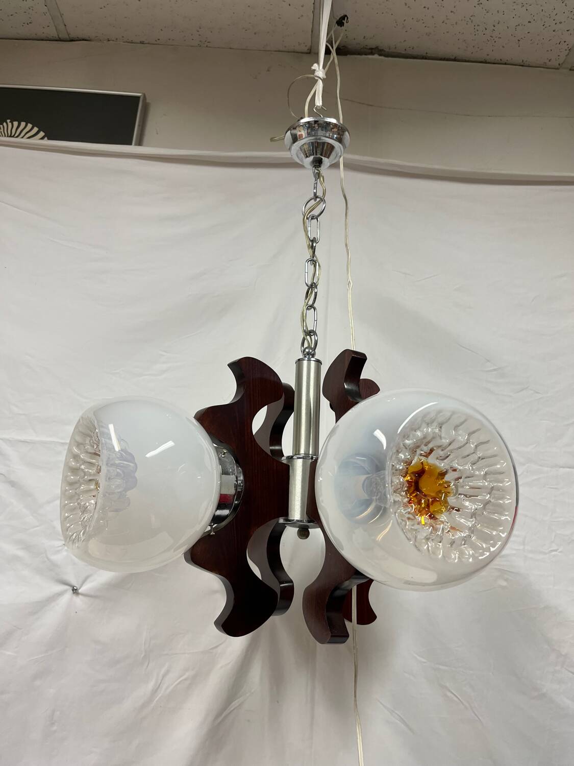 Mazzega design chandelier 1970