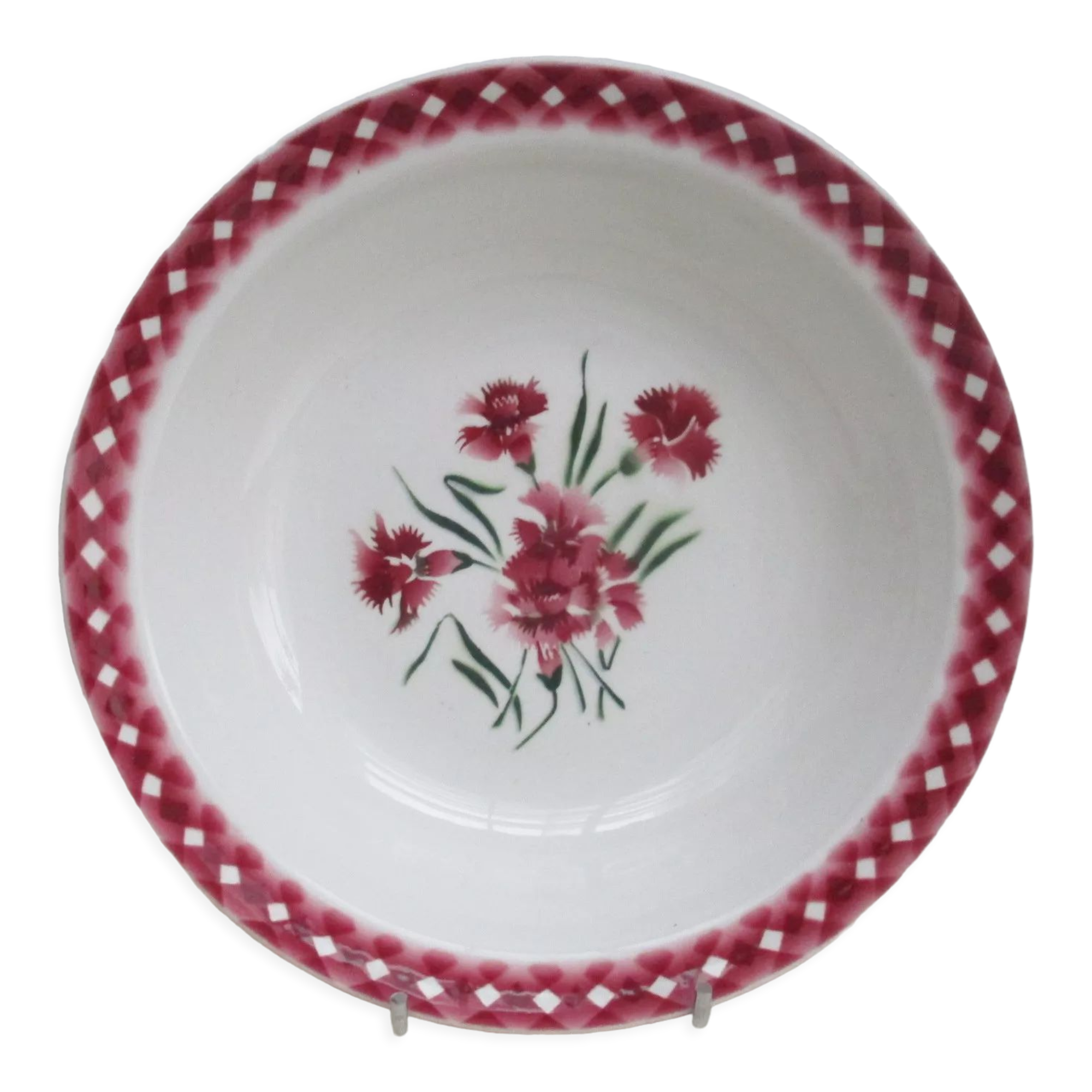 Round dish Sarreguemines Digoin model mignardise