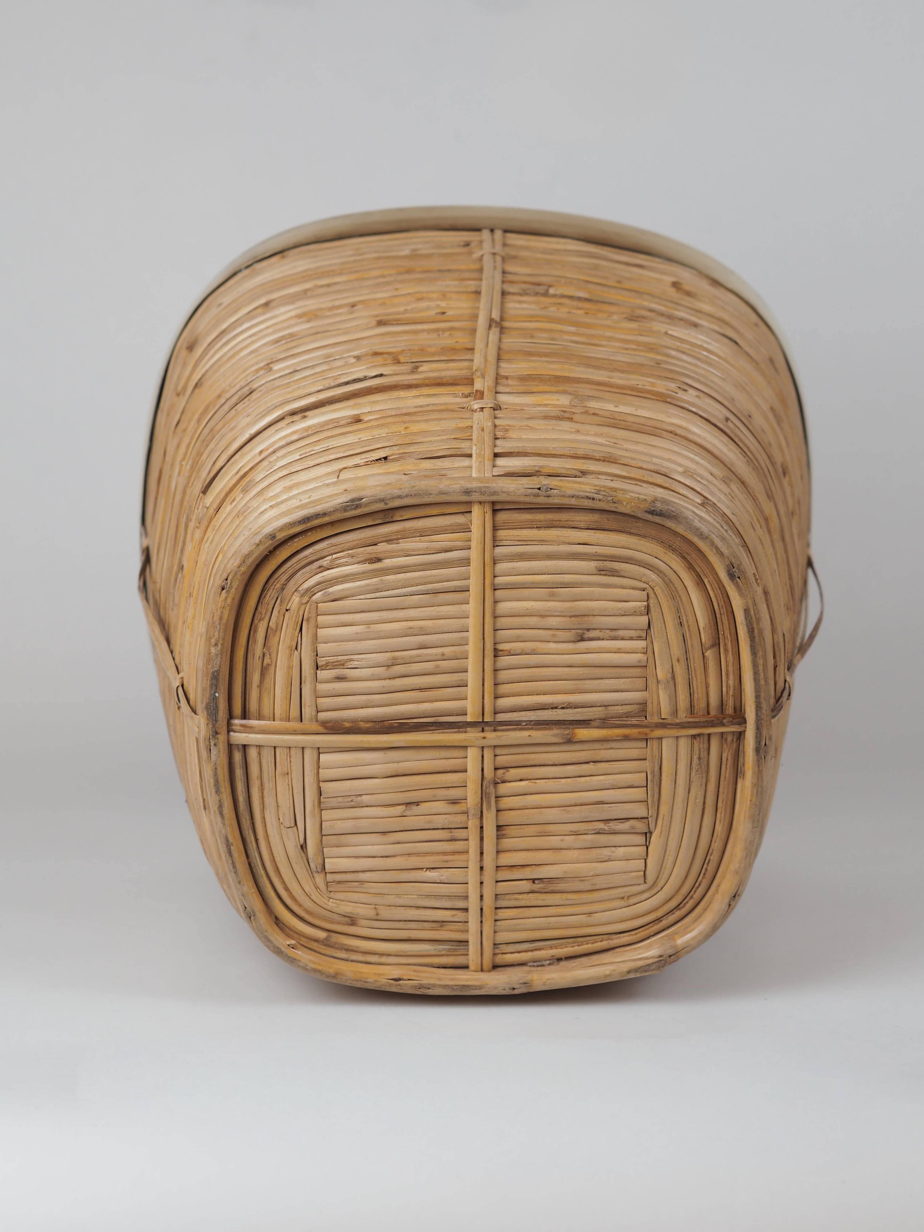 Vintage Italian style pencil holder and brass planter or basket.