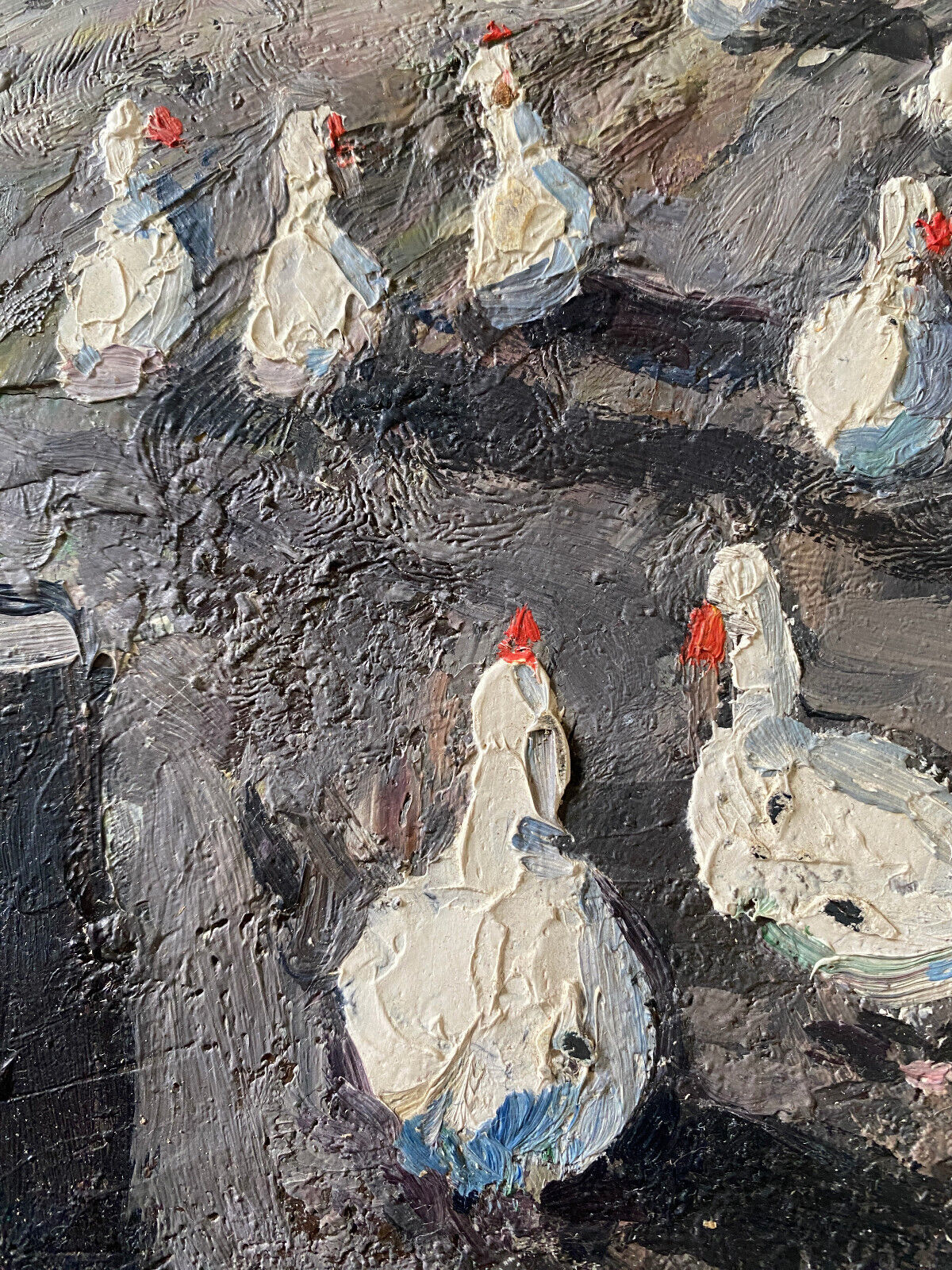 Oil painting on wood panel Basque Country Maurice Vagh Weinmann