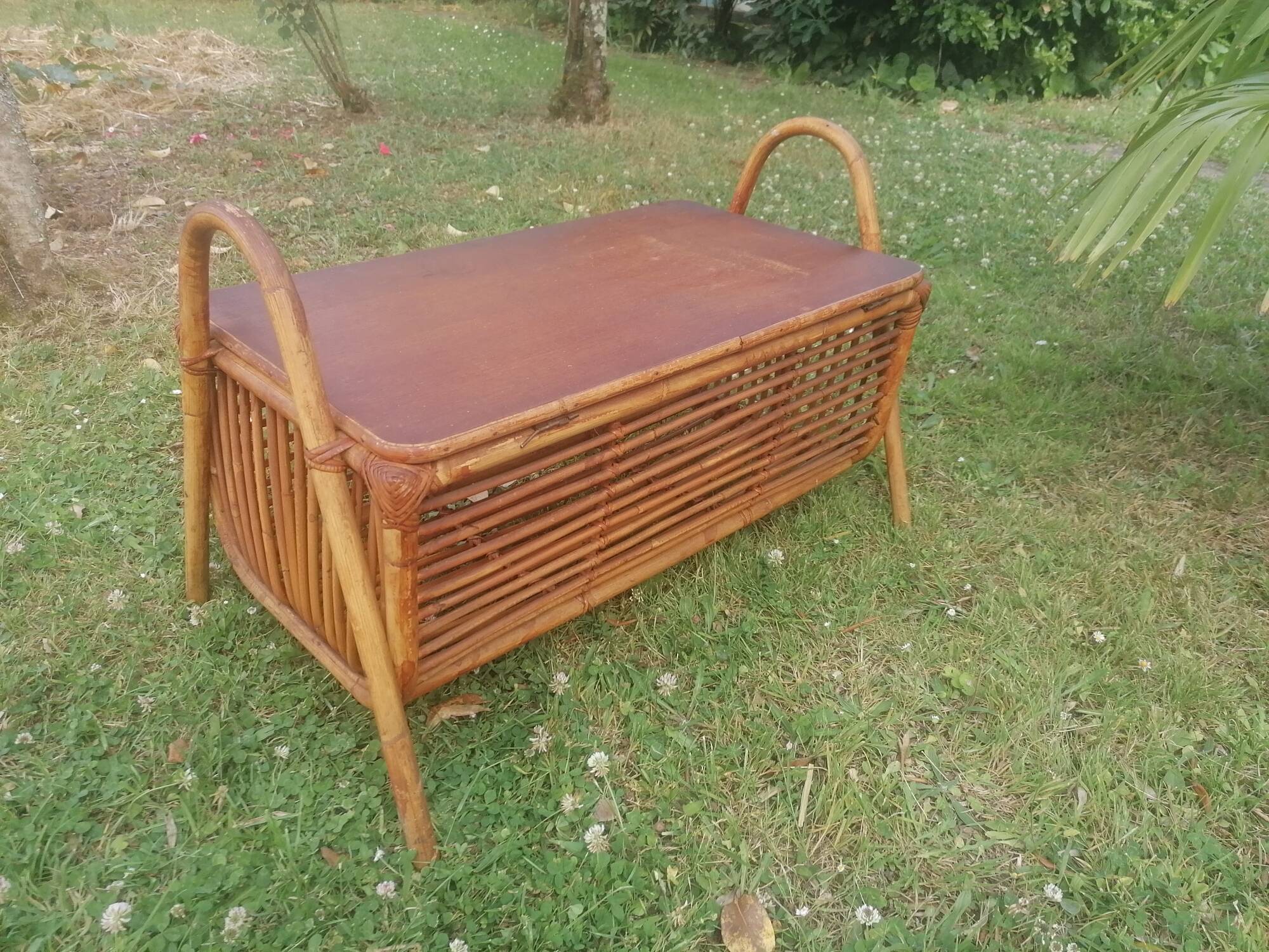 Rattan chest