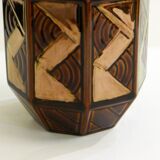 Vase St-Clement copper graphic decoration