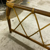 Rattan bed frame
