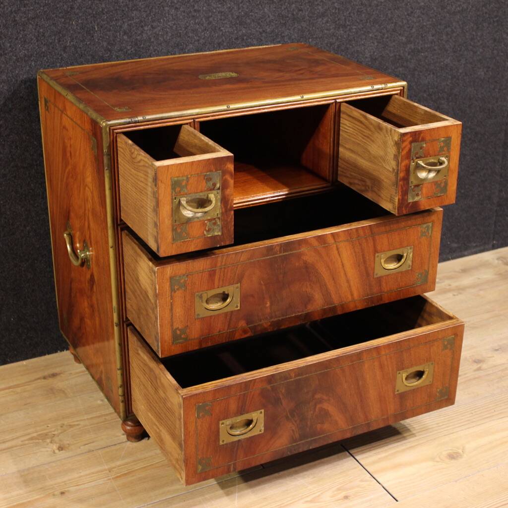 20th century English naval chest of drawers