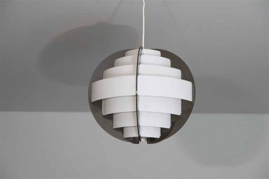 Danish plexi pendant lamp by Brylle and Jacobsen 1970