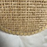 Vintage rattan flower pendant lamp