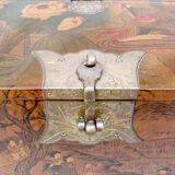 Vintage wood and metal chest