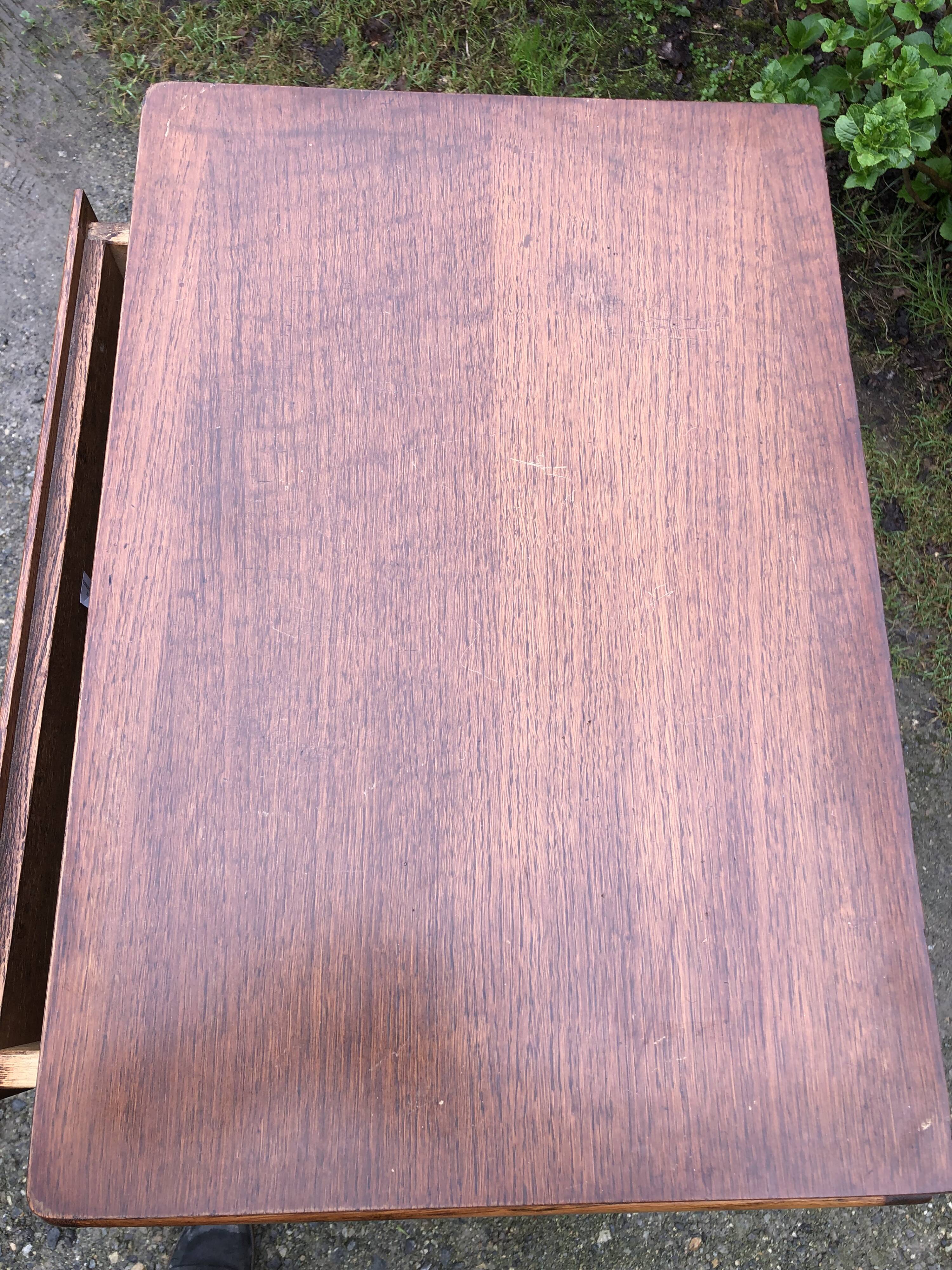 Chiffonnier, commode vintage en chêne à 5 tiroirs