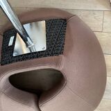 Swivel chair Artifort Design Patrick Norguet model Little Apollo Brown and Beige