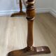 Vintage turned wooden towel rack
