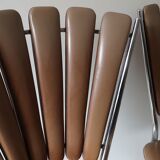 Lot of 4 chairs vintage petals 1970s