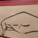 Nude paper print by sanyo entitled agnes