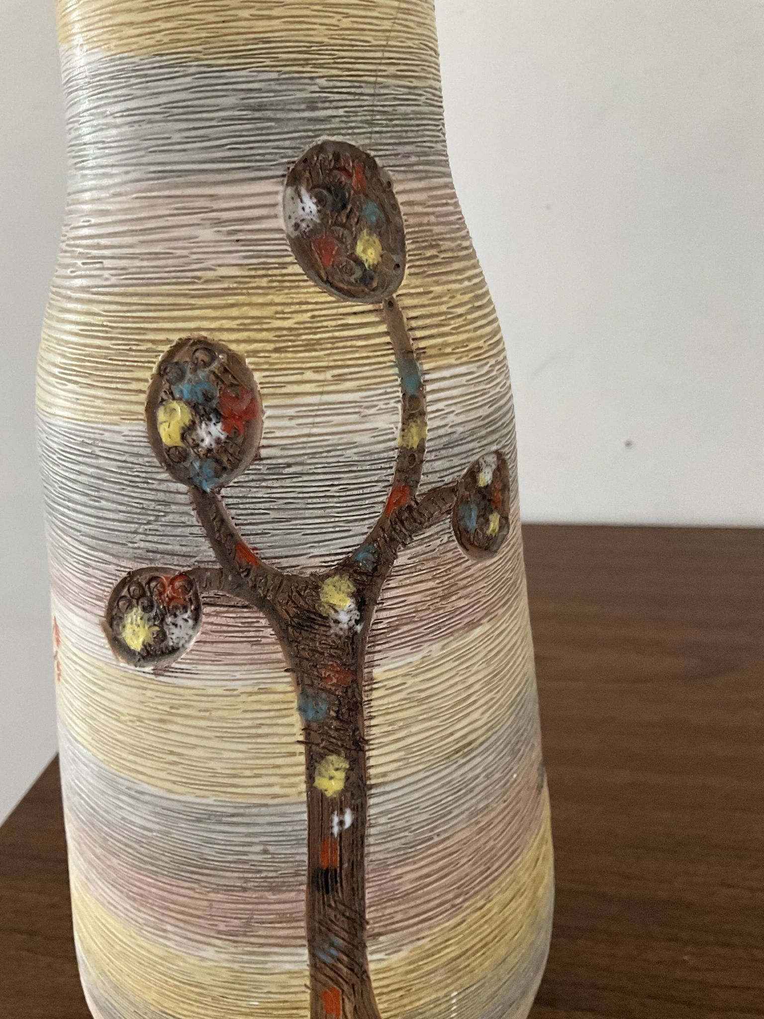 Fratelli Fanciullacci vase in ceramic from the 60s Italy
