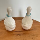 Set of 2 geese salt shakers