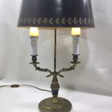 Lampe bouillotte empire à deux lumières