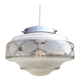 Vintage sandblasted glass pendant lamp