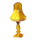 Lampe de table Hollywood Regency avec base en lucite