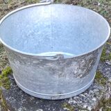 Old Galvanized Steel Basin