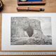 Printed in 1898, Fingal's Cave, Scotland.