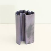 Multifaceted ceramic vase by Angelo Mangiarotti, Italy, 1968.