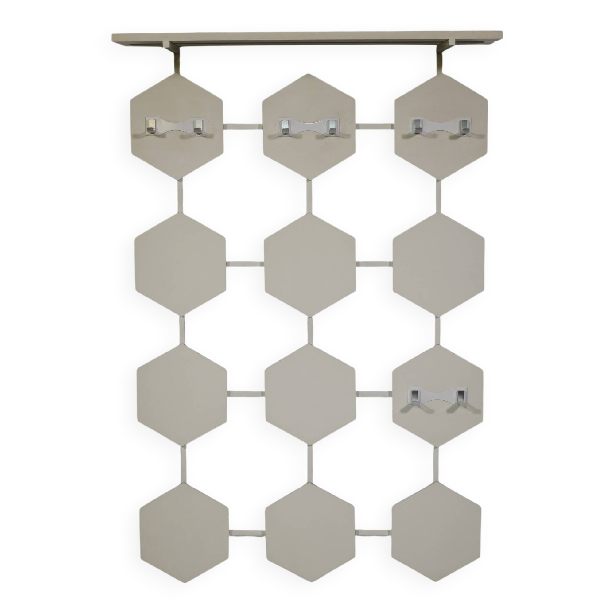 Space age design wall coat rack, 1960s 1970s