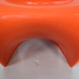 Orange Original Panton S Chairs by Verner Panton for Herman Miller, 1968