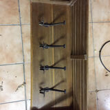 Coatrack in wood and iron
