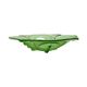 Art Deco green glass jardinière/serving dish, Stölzle Hermanova Hut, 1930