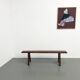Restored solid walnut bench — 1950s