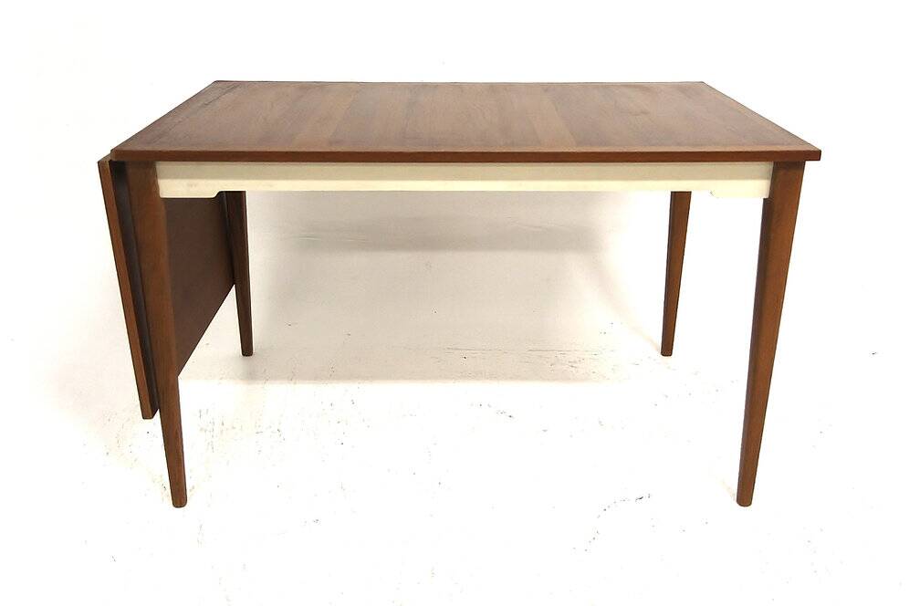 Teak drop-leaf dining table, Sweden, 1960s