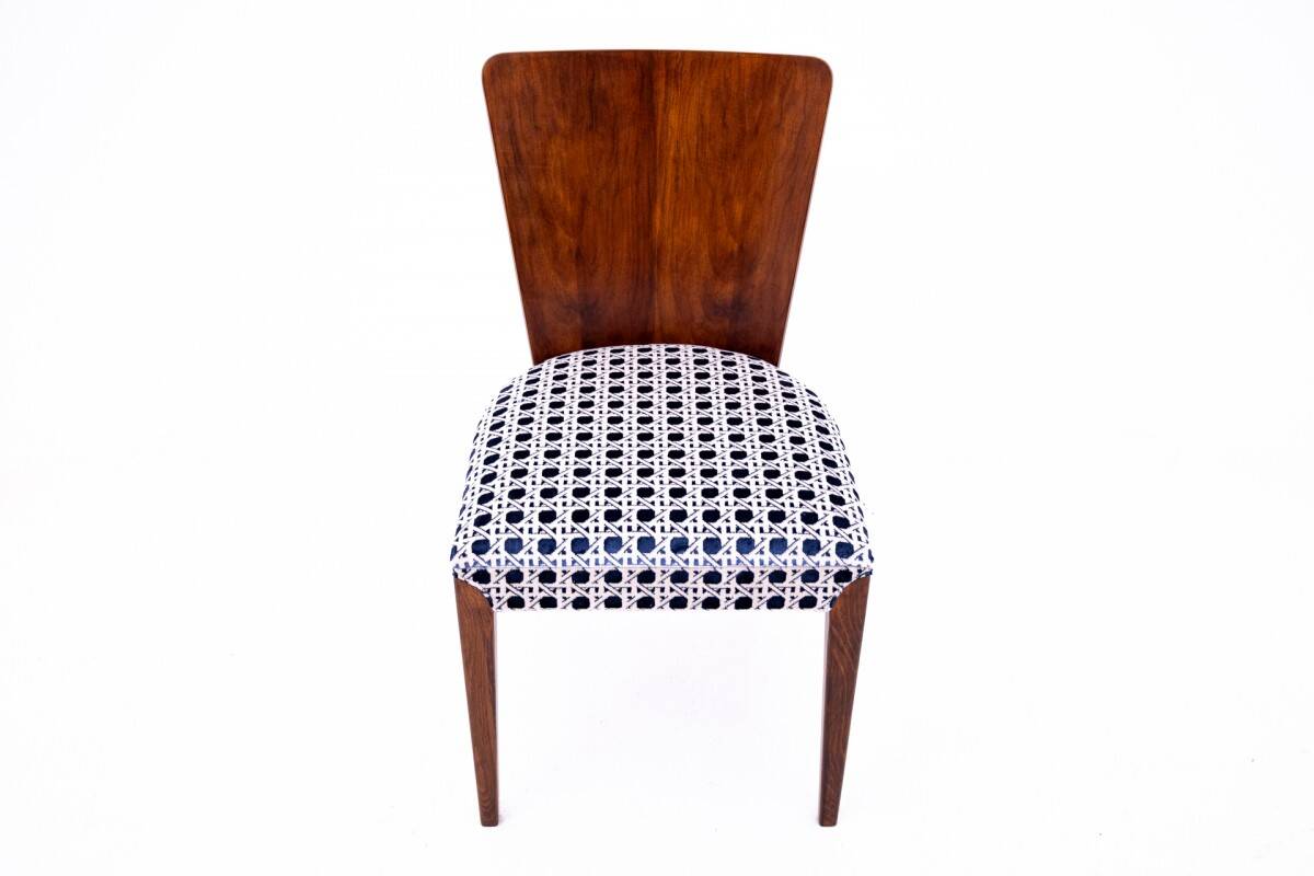 A set of chairs designed by J. Halabala, Czechoslovakia, 1930s. After renovation.