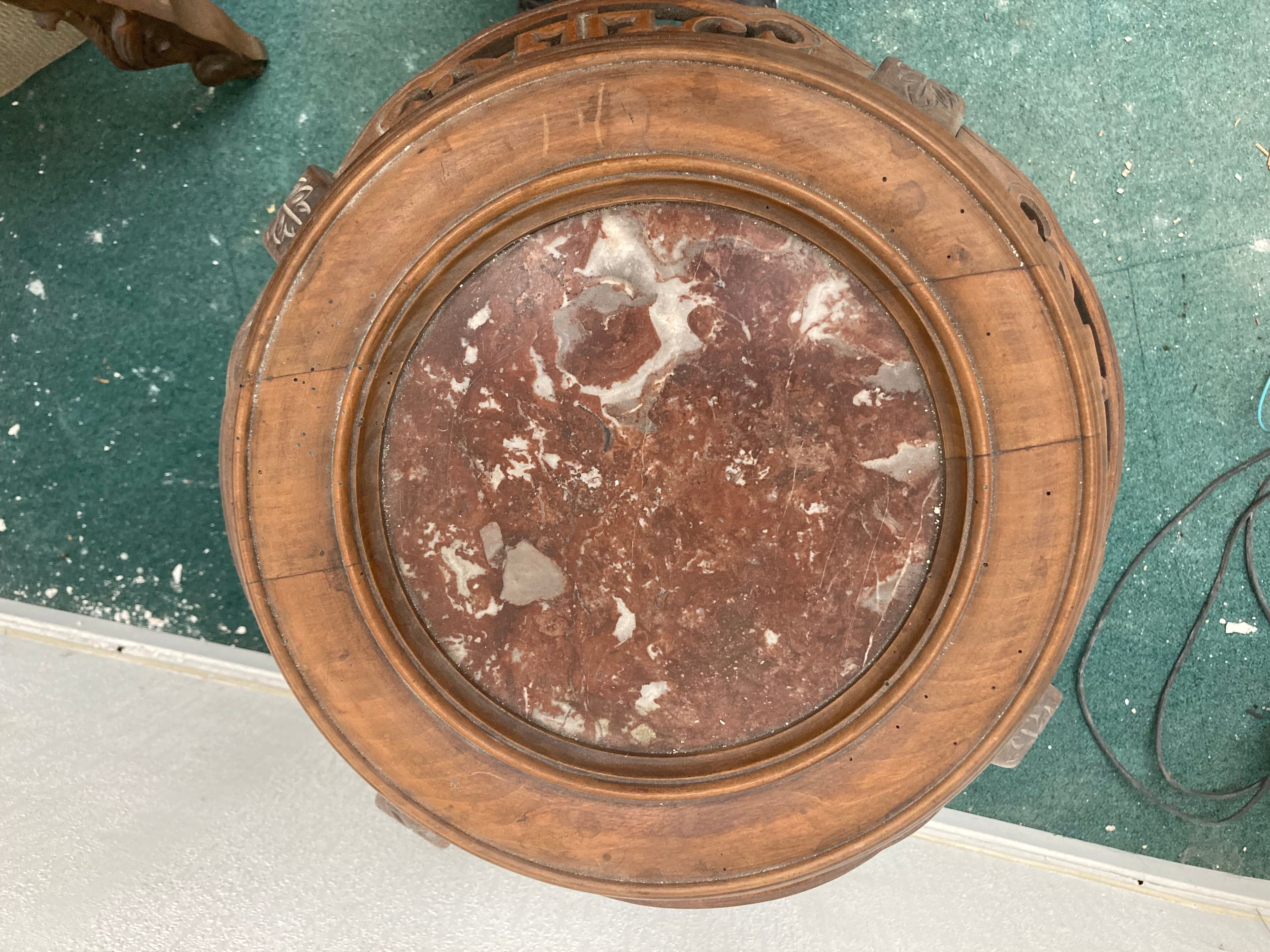 Art nouveau harness with pink marble late nineteenth century