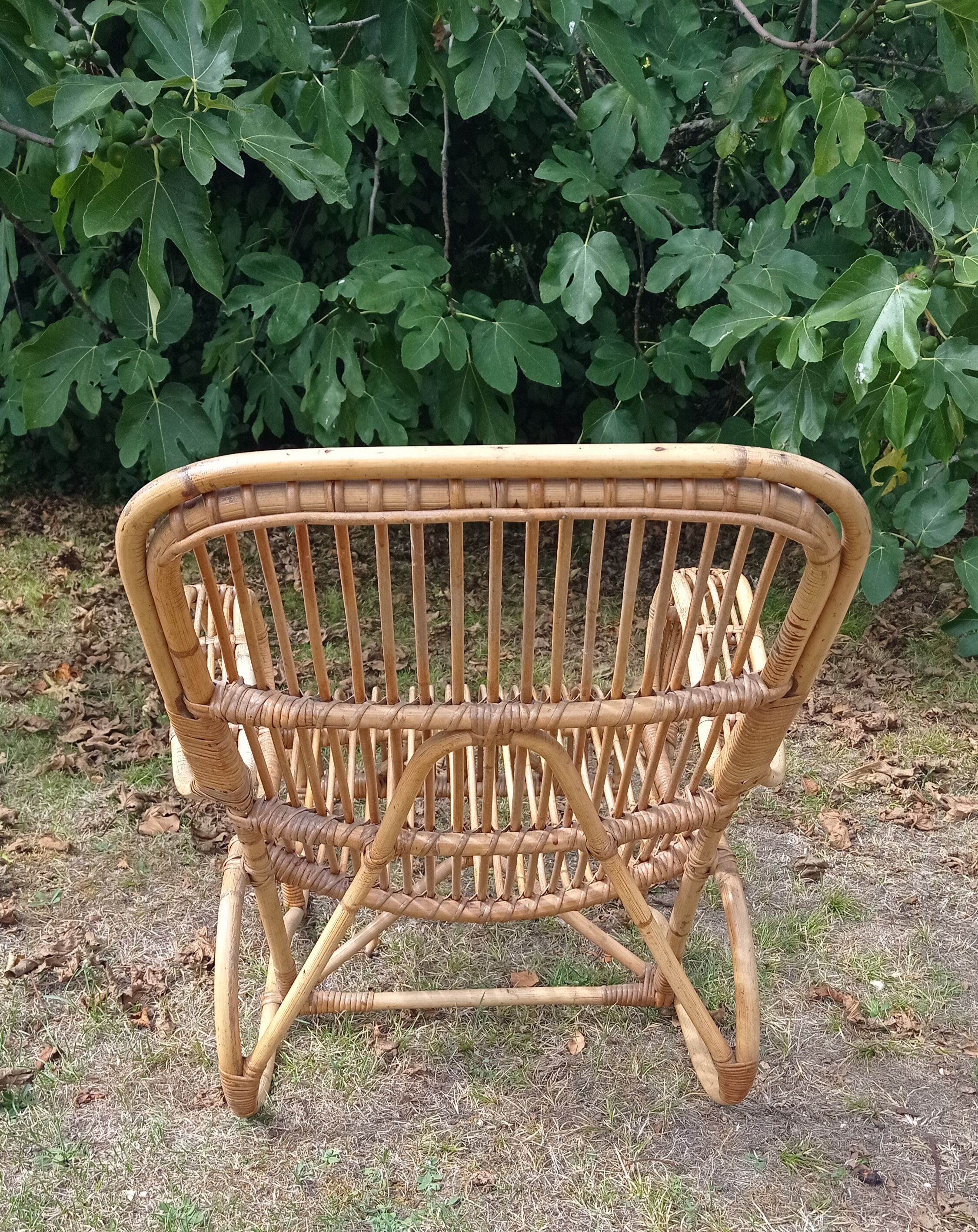Rattan lounge chair