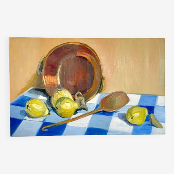 Still life with pears