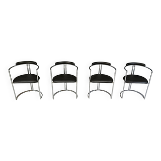 Post Modern dining chairs, set of 4 - 1980s