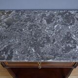 Console in mahogany and marble, Louis XVI period – late 18th century.