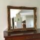 Rectangular baroque wall mirror
