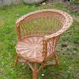 Rattan armchair