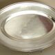 Oval dish, silver-plated metal, Christofle goldsmith, pearl frieze model, 49cm